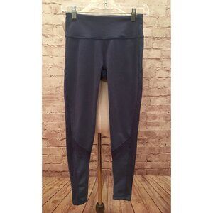 GapFit Womens Size XS Purple Athletic Leggings Perforated Mesh Panel Detail